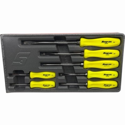 Snap On Tools High Vis Yellow Hard Handle Combination Screwdriver