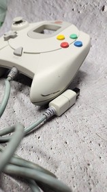 Vintage SEGA Dreamcast HKT-7700 OEM Controller Wired Gray White WORKING (A)