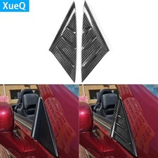 Real Dry Carbon Fiber Side A-pillar Spoiler Cover For Benz Slk Slc R172 2011-19