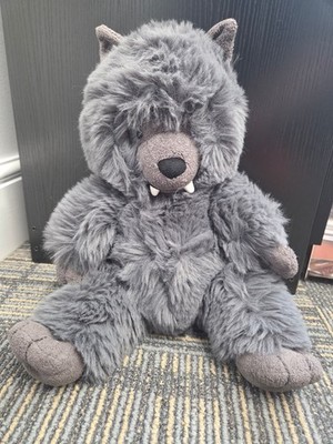 Jellycat Wilf Wolf Plüschtier nicht mehr produziert und selten mit Etikett und Staubbeutel