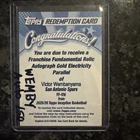 2025-26 Topps Inception VICTOR WEMBANYAMA Relic Auto Gold Electricity /50 SPURS!