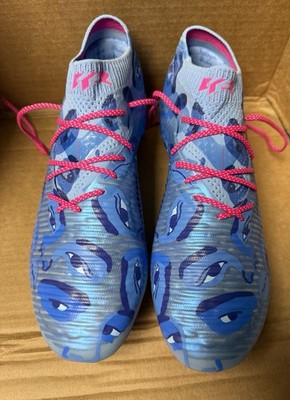PUMA KidSuper Studios Future Ultimate 8 FG World Cup Pack Blue Pink Cleats