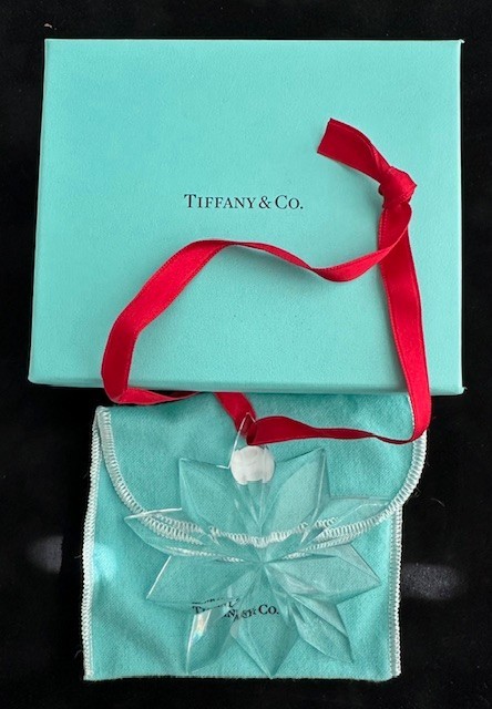 Tiffany and Company Crystal Star Snowflake 10 Point Ornament