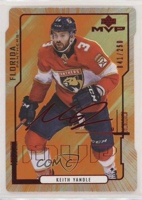 2020-21 MVP 20th Anniversary Colors & Contours Gold /250 Keith Yandle #77 1q2