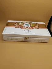 My Father Cigars Le Bijou 1922 Churchill Empty Wooden Cigar Box 10½x7x2 White