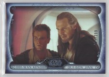 2015 Star Wars Masterwork Rainbow Foil /299 Obi-Wan Kenobi Qui-Gon Jinn #C-6 0e3