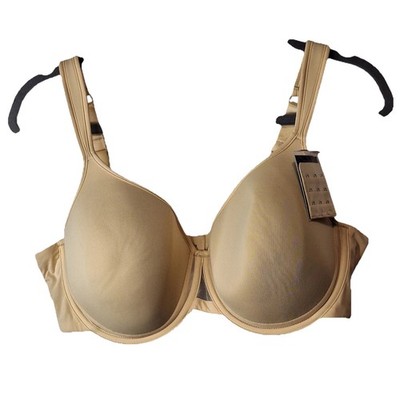 UNDEROUTFIT Ultimate Coverage Bra Underwire Adjustable Straps 40C Sand