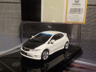 Paragon 1/64 Honda 2001 Civic Type R FN2 weiß (hochwertig)