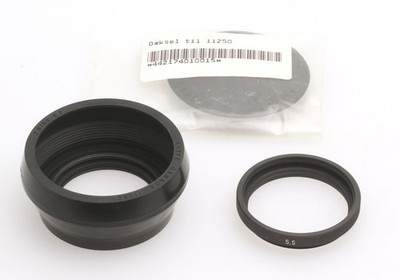 Original Leica Gegenlichtblende 11250 mit Adapterring + Frontdeckel für 2,8/90