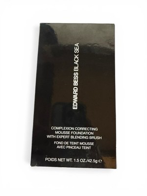 EDWARD BESS BLACK SEA MOUSSE FOUNDATION + EXPERT BLENDING BRUSH 03 MEDIUM NEW  