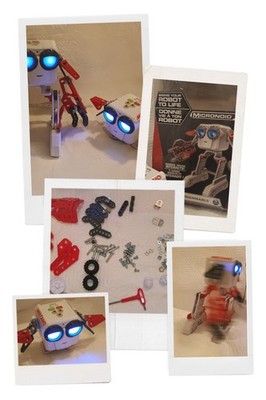 2 Build Robot Stem Kit EUC 2016 Move Talk Light Up Meccano Micronoid Socket 8+