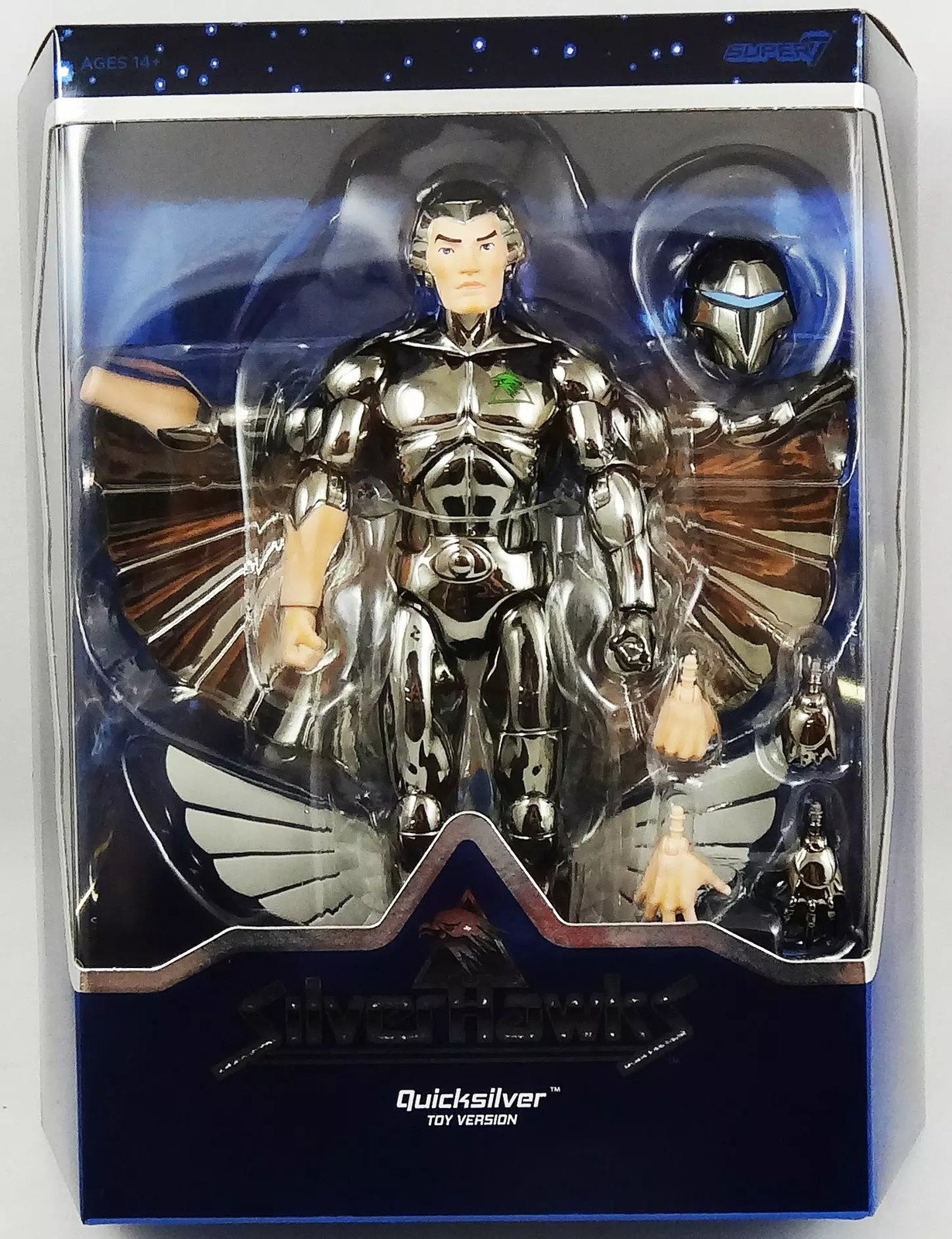 Figurine Quicksilver et Tally-Hawk Super7 Ultimates version Toy Color