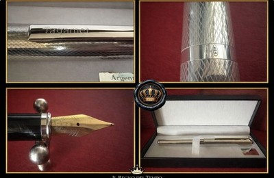 TAGAMET Füllfederhalter Silber 925 Massiv Guilloché Starkgewicht VintagE