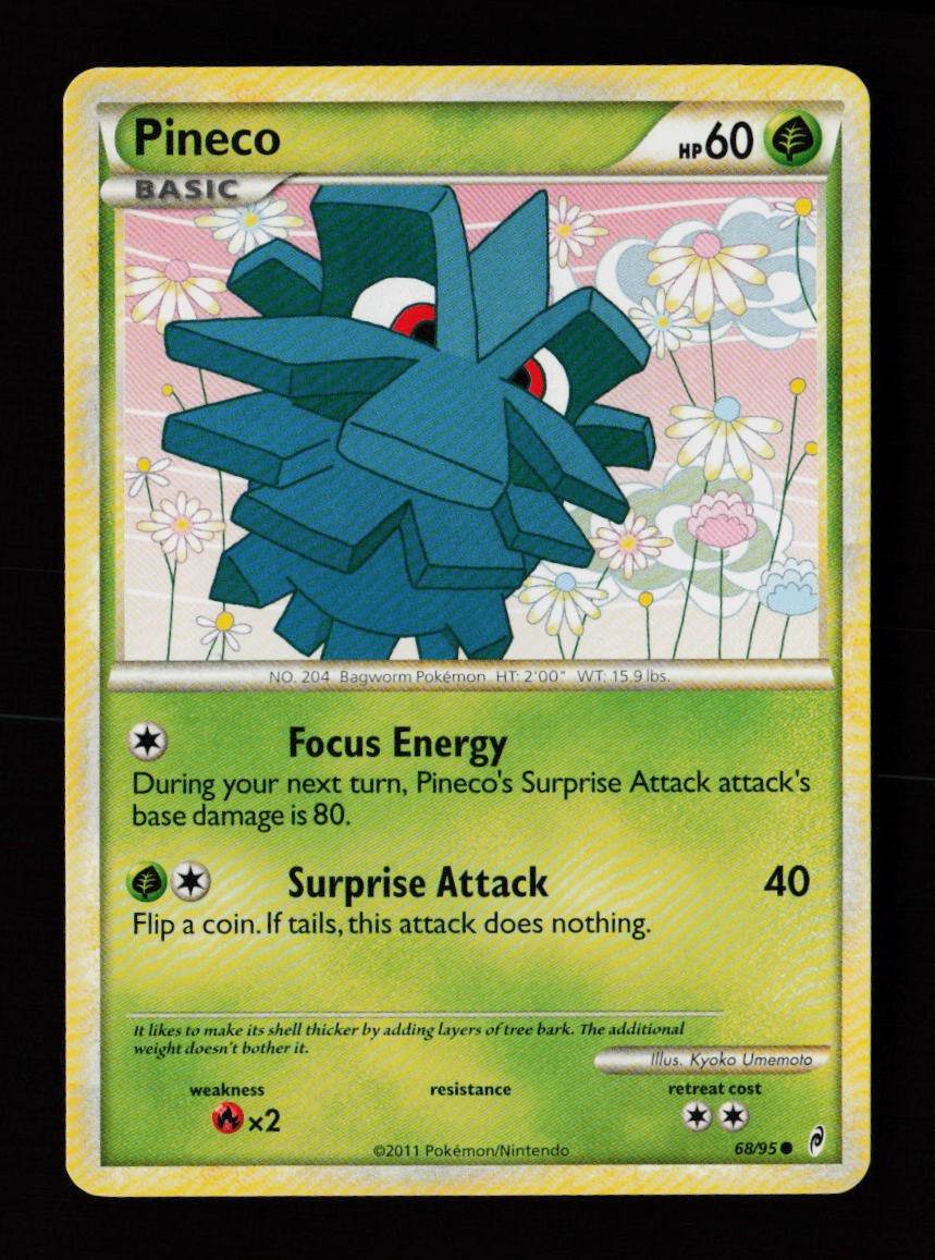 Pineco 68/95 Common Call of Legends Pokémon Card