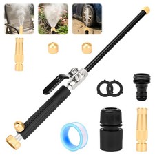 Garden Hose Nozzle, High Pressure Hydro Jet Washer Wand Triple Nozzles Includ...