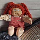 Cabbage Patch Kids 1985 Baby Doll Red Yarn Hair Signed Xavier Roberts