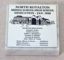 Marble Paper Weight &ndash; Dedication of North Royalton Middle / High School