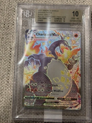2021 Sword And Shield Charizard Vmax SHR Shining Fates Bgs 10 Three 10s Pristine