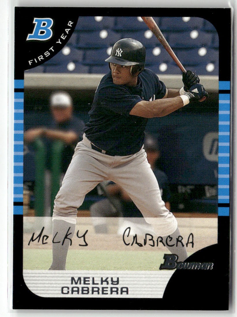2005 BOWMAN #190 MELKY CABRERA NEW YORK YANKEES RC