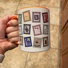 Eras Stamps Accent Coffee Mug Tayl0r-Inspired Colorful Aesthetic Cup Gift