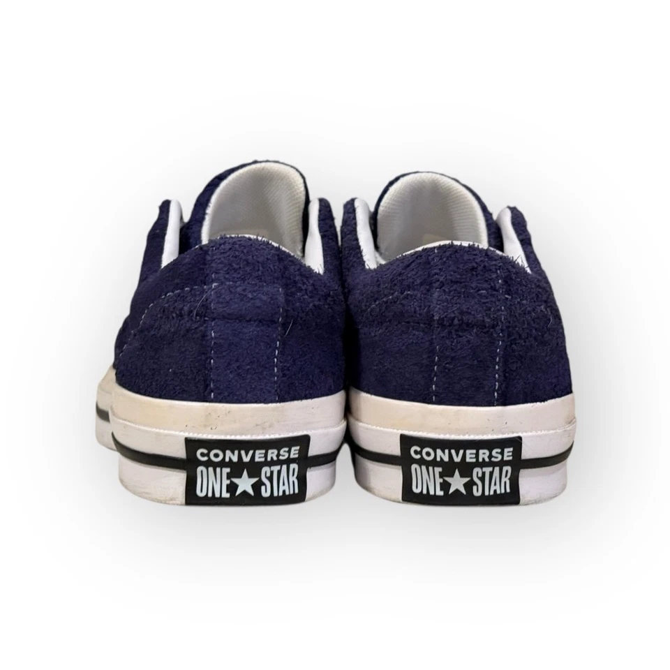 匡威 Converse One Star 低麂皮绒运动鞋海军蓝女式 5/男式 3 162576C — 第 2/4 张图片