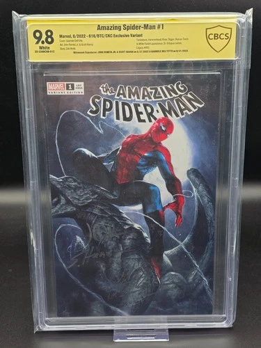 Amazing Spider-Man #1 CBCS 9.8 Yellow Label 3x Signed Del Otto, Romita Jr, Hanna