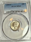 1935-S Mercury 10c Silver Dime PCGS MS64