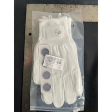White LED Light Up Gloves Flashing Glow Party Rave Costume Accessories