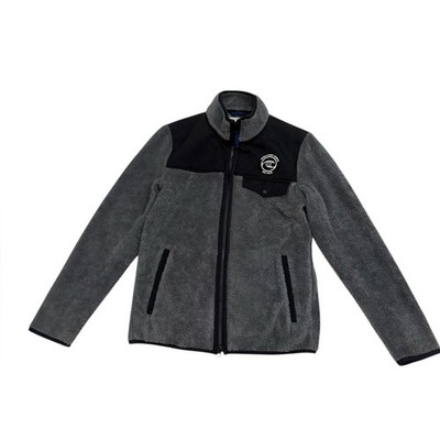 Outerknown World Surf League WSL Woven Fleece Jacket Gray Black S