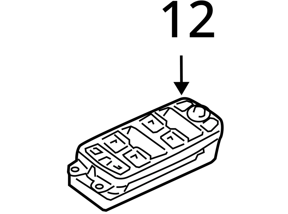 Interruptor principal de ventana eléctrica de la puerta izquierda del conductor Volvo S40 2007-2007 30795081 Z26I0 Foto 4 de 4