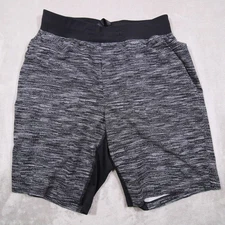 Lululemon T.H.E linerless shorts 9.5" M Men black all over print