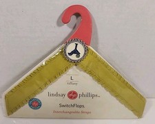 LINDSAY PHILLIPS Womens Ribbon Straps TIFFANY Interchangeable SwitchFlops L NWT