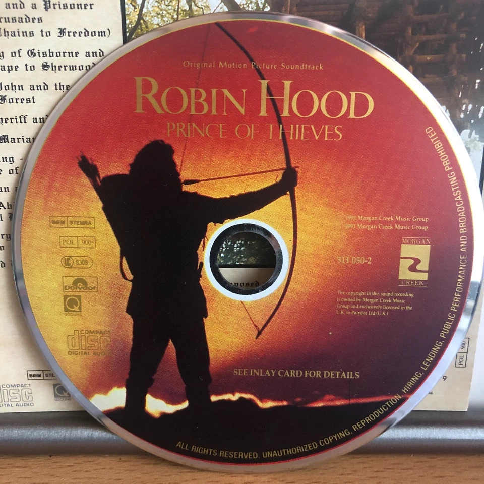 Robin Hood -  Prince Of Thieves - Original Motion Picture Soundtrack - CD 1991 - Bild 3 von 3