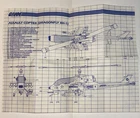 GI Joe Dragonfly XH-1 Helicopter Original Instructions  Blueprints 1983 Hasbro