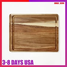 10"x13" Reversible Acacia Wood Cutting Board Natural - Figmint™