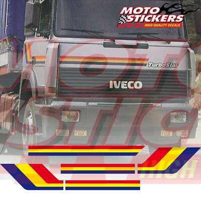 Kit Adesivi Cabina Iveco Daily - Sticker Vinile Personalizzati Per Turbo Daily 35-10 | Design Elegante