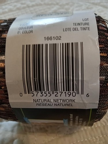 BERNAT MATRIX NYLON RIBBON YARN -COLOR: NATURAL NETWORK #02011 - 50gr 175yds - Picture 2 of 3