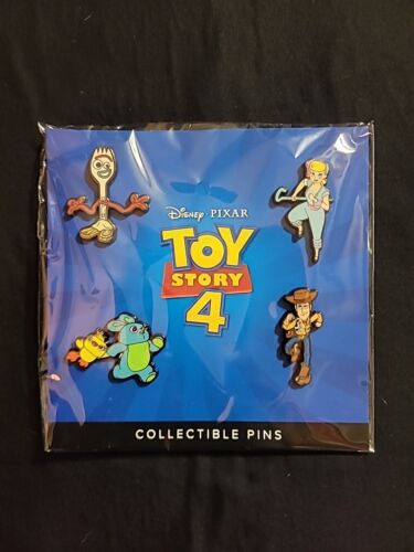 Disney Pins Toy Story 4 Movie Club Pixar Collectible Four Pin Set New Exclusive