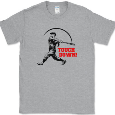 Touch Down T-Shirt Funny Baseball Joke Humor Home Run Tee