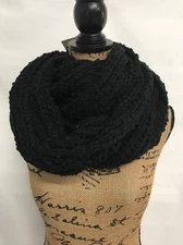 14TH & UNION INFINITY COWL NECK SCARF WRAP STOLE SHAWL PASHMINA BLACK NEW! $40