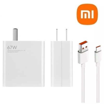 Free Post! XIAOMI 67W Fast Charger AC Power Adapter kit, 6A USB-C Cable(1m/3ft)