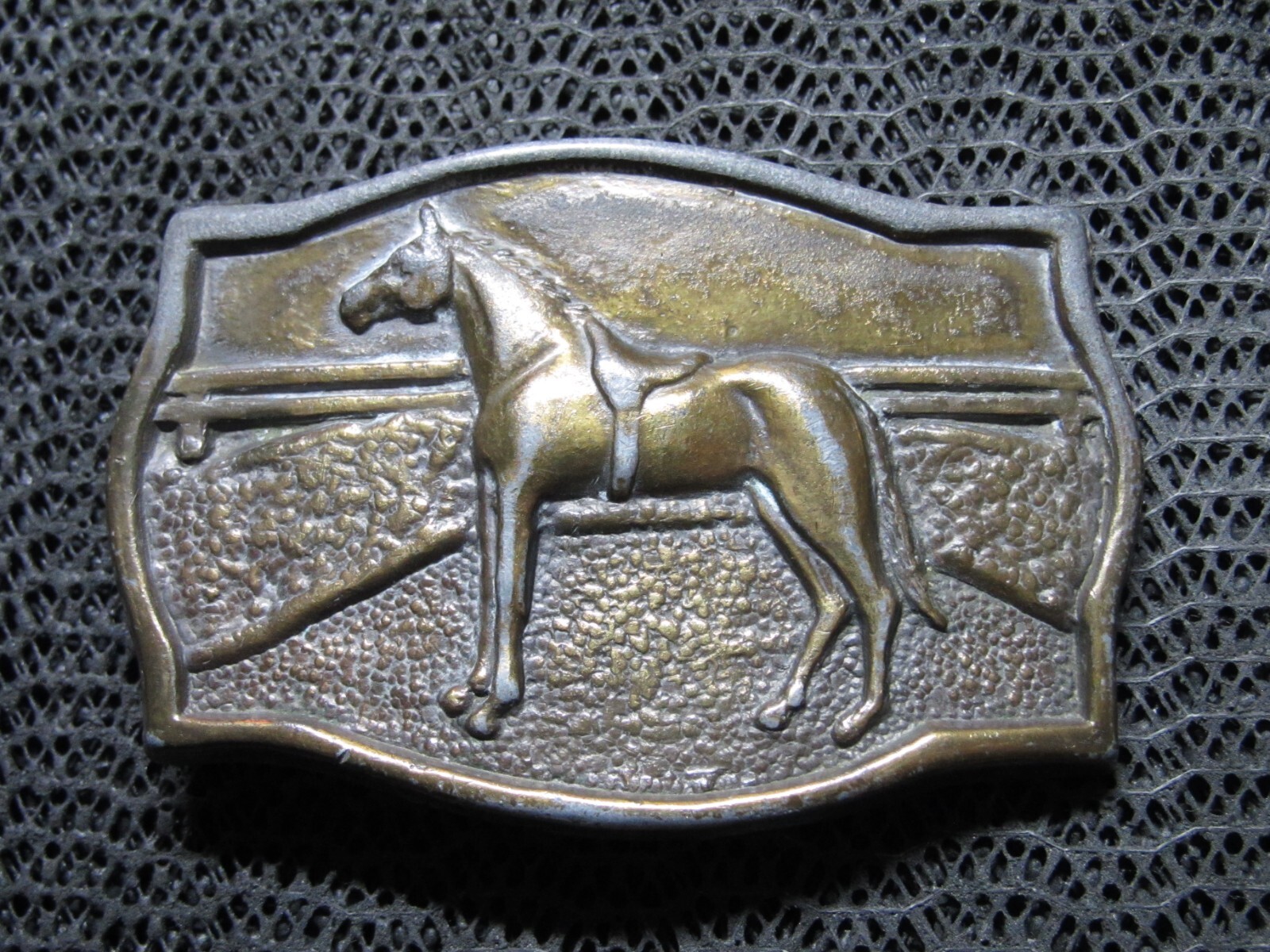 Boucle De Ceinture Vintage Métal - Cheval - Buckles Of America Masterpiece Collection BA-217 - Occasion Très Bon état