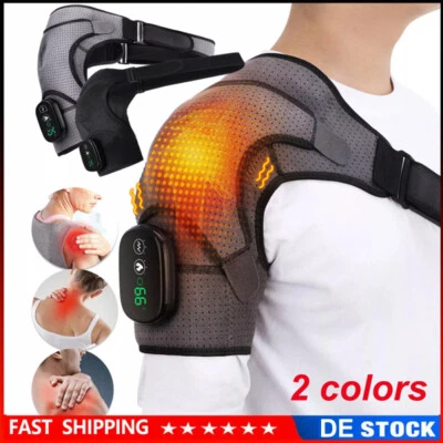 HAILICARE Schulterbandage Elektrisch Massagegerät Heizung Vibration Schulterschmerzen USB