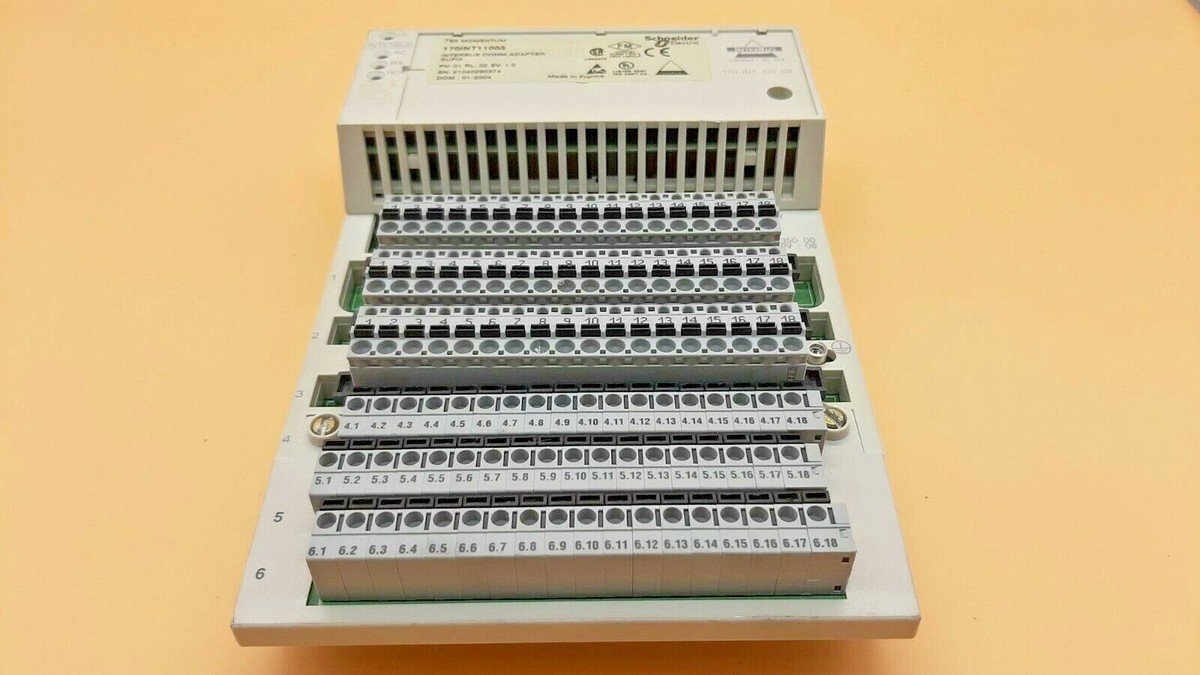 Module D'entrée Numérique Schneider Electric 170ADI35000 + 170INT11003 - Occasion