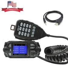 QYT KT-8900D Quad Standby 25W VHF UHF Car/Trunk Ham Mobile Radio with USB Cable