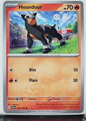Houndour 033/198 - NM / M - Scarlet Violet Pokemon Card - $2