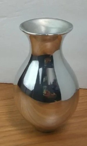 NEW Nambe Bud Vase 6208 Eva Zeisel Silver Tone "Harmony Vase" - Picture 5 of 5