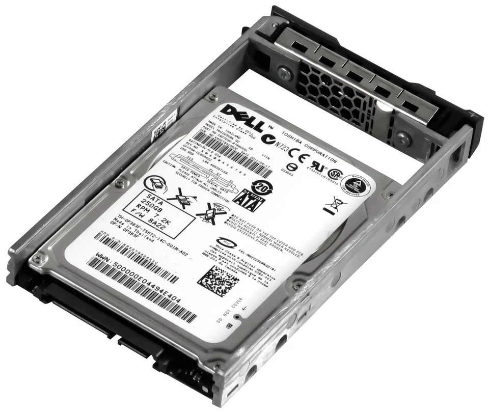 Disco Rigido Dell 0P383F MHZ2250BK 250GB 7200U/Min 16MB SATA II 2.5'' - Immagine 2 di 3