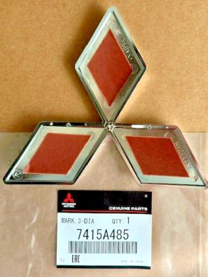OEM MITSUBISHI (Check with VIN!) THREE DIAMOND Grille Emblem