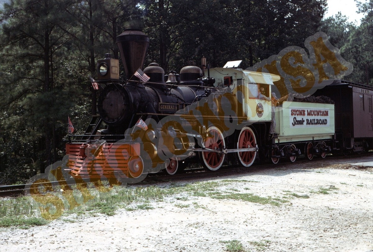 Vtg 1973 Train Slide General II Stone Mountain Scenic Railroad